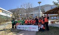 장평동 꽃바람운동본부, 도시숲 공원 수국 동산 조성으로 꽃바람 살랑살랑